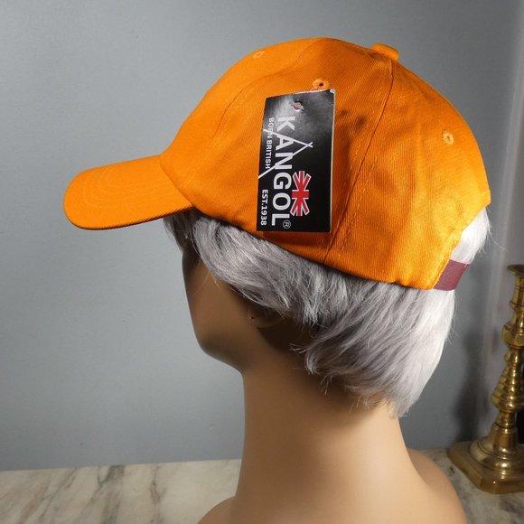 Fashionable Kangol Adjustable Cotton Baseball-style Cap Hat Orange main image 8